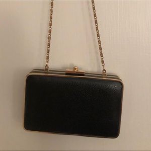 J.McLaughlin black evening clutch bag